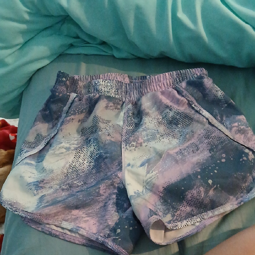 All in Motion Purple and Blue Athletic Shorts